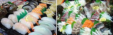 刺身・寿司盛り合わせ写真
